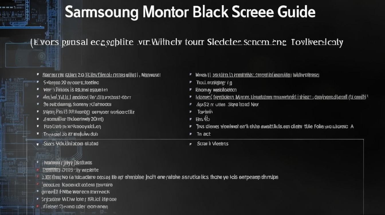 三星显示器一直黑屏怎么办？快速解决方法有哪些？