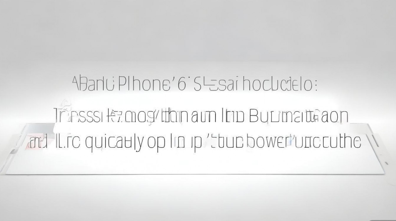 苹果6手机截图快捷键是什么？
