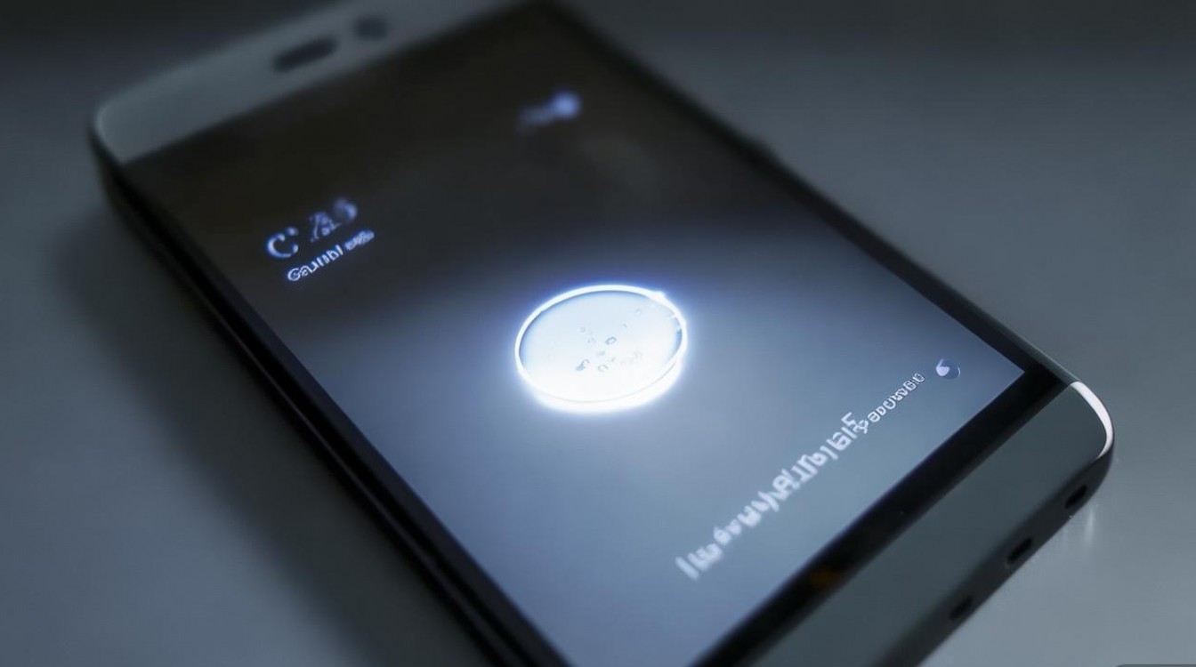 华为p6点手电筒怎么成屏幕里小亮圈？