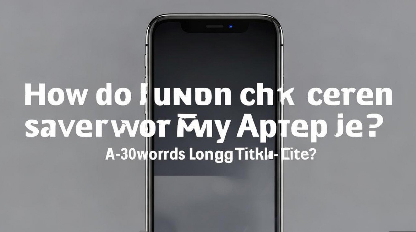 苹果7手机怎么打开屏保?30字疑问长尾标题