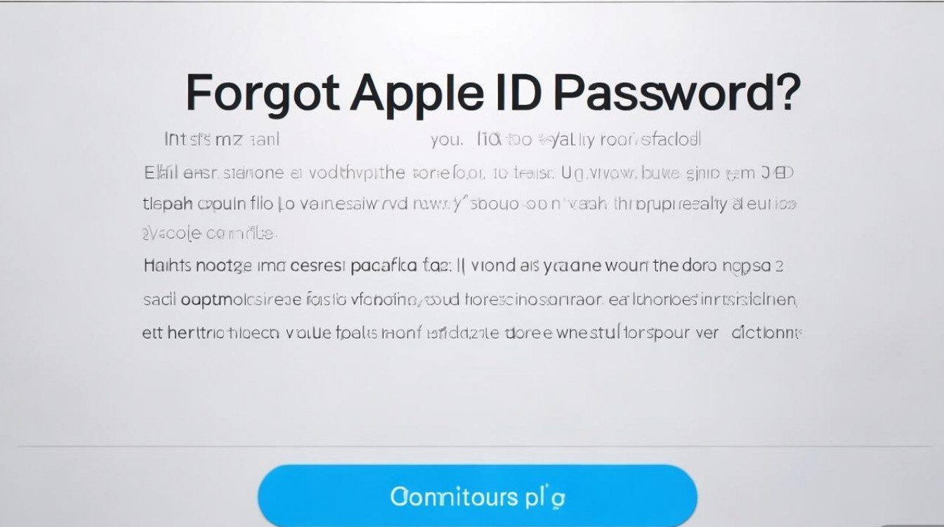苹果ID忘记密码，官方怎么找回或重置？