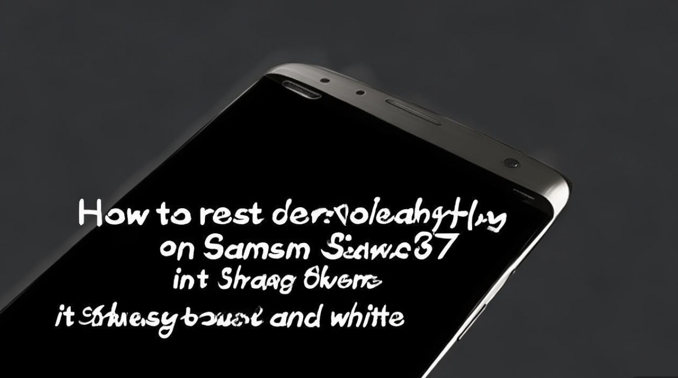 三星S7突然变黑白屏了，怎么恢复手机正常显示？