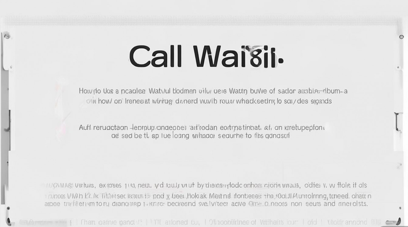 苹果6s呼叫等待怎么用?设置步骤与常见问题解答