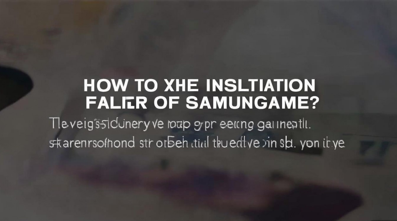 三星游戏未安装失败怎么办啊,三星手机游戏安装失败原因及解决方法