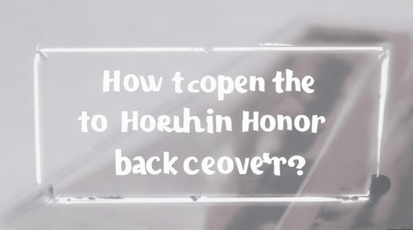 华为荣耀后壳怎么打开，华为荣耀手机后盖拆卸方法