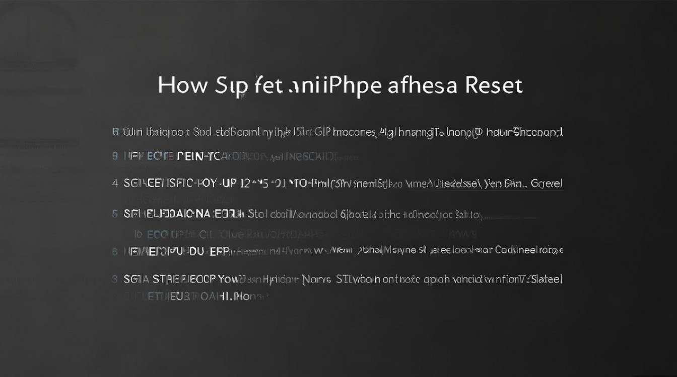 苹果4重置后怎么设置?详细步骤教程