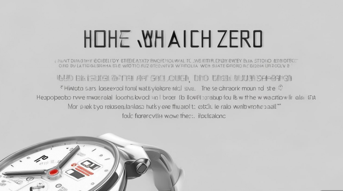 华为手表zero怎么使用说明？新手小白必看详细教程