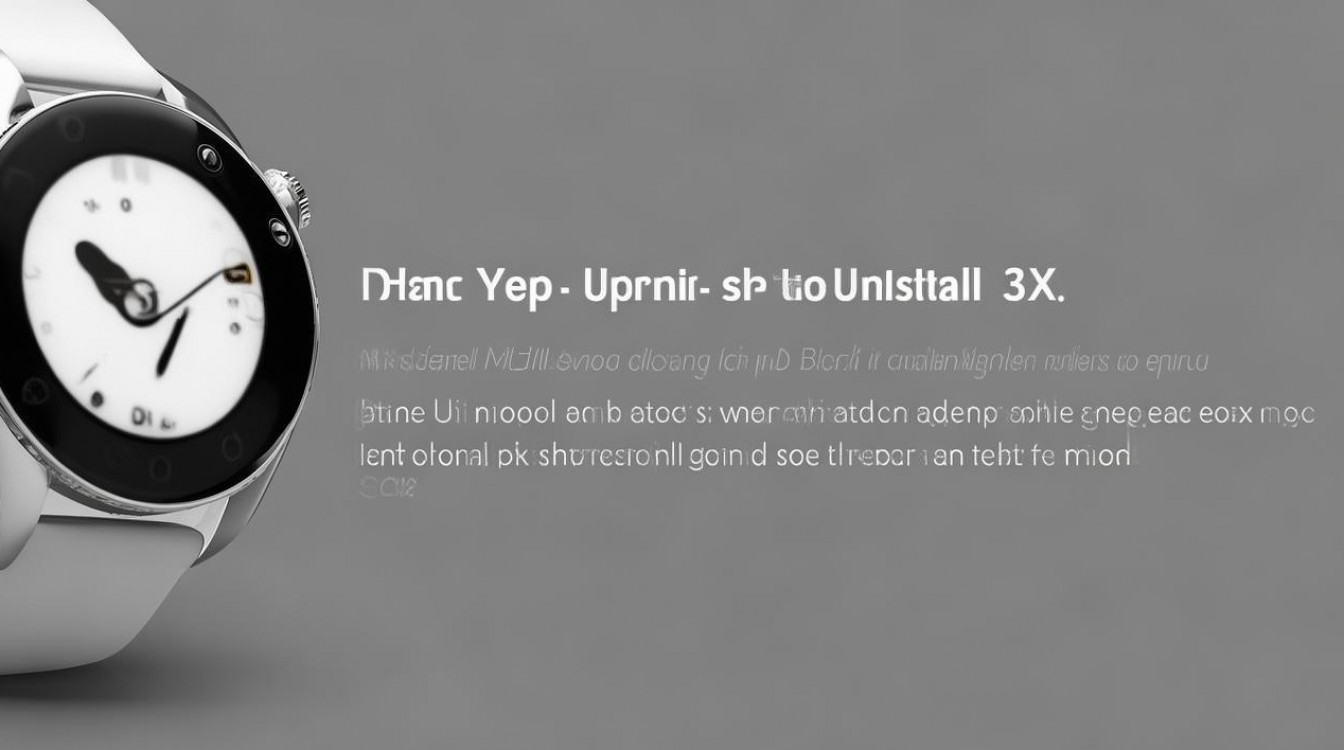 华为手表3X怎么卸载应用，华为手表3X能删除自带软件吗