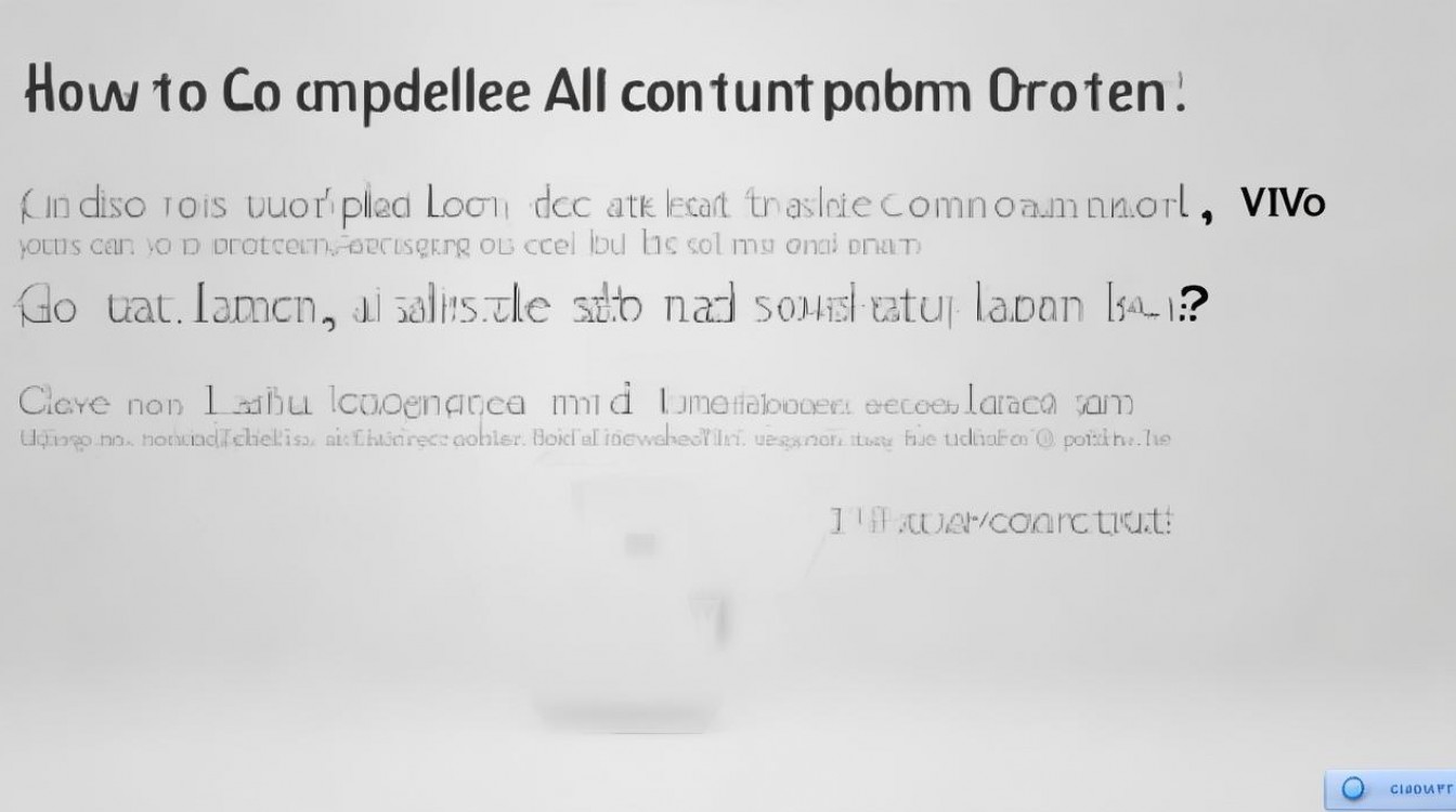 vivo手机怎么全部删除吗?vivo手机如何一键清空数据