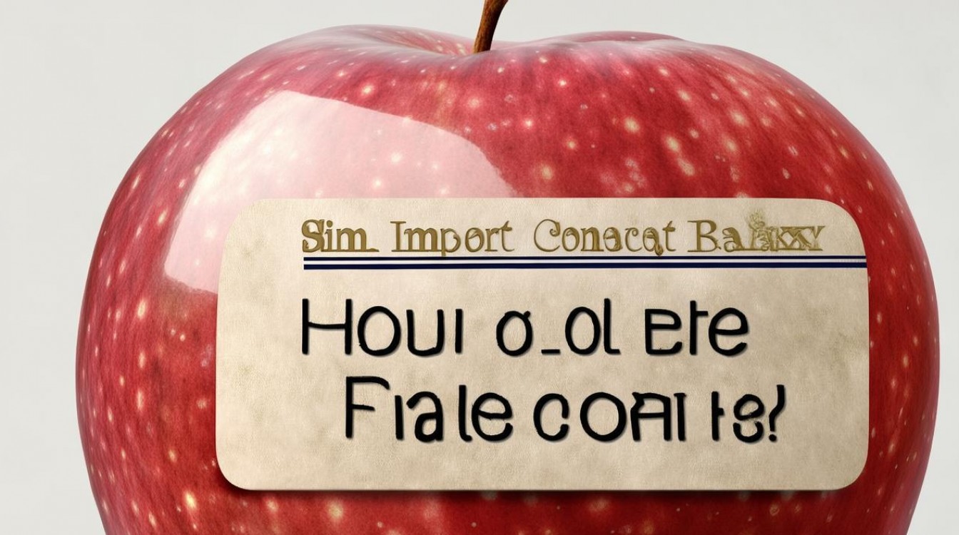 苹果手机如何导入SIM卡通讯录?苹果SIM卡通讯录导入后怎么删除?