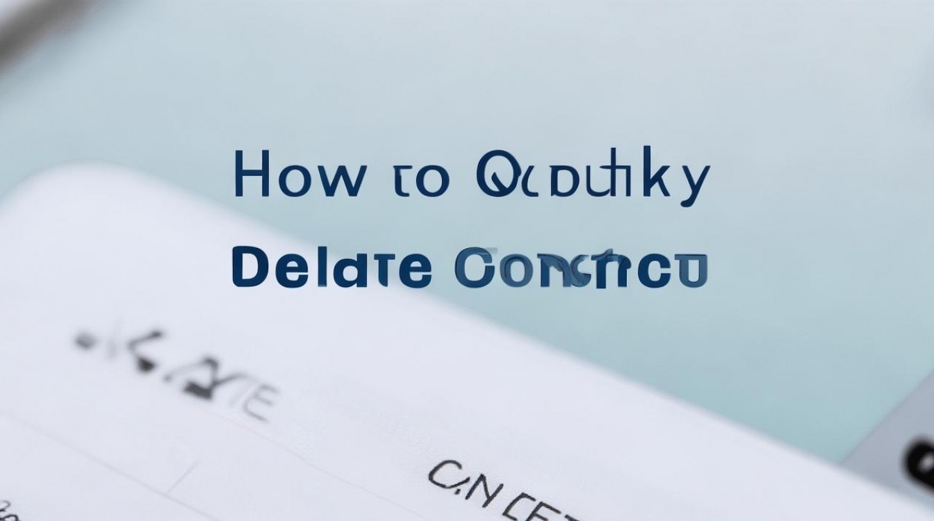 华为怎么快速删联系人，华为手机怎么一键清空通讯录联系人