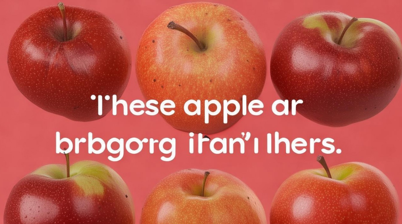 那些苹果比这些大英语怎么说，苹果比这些大英语怎么说