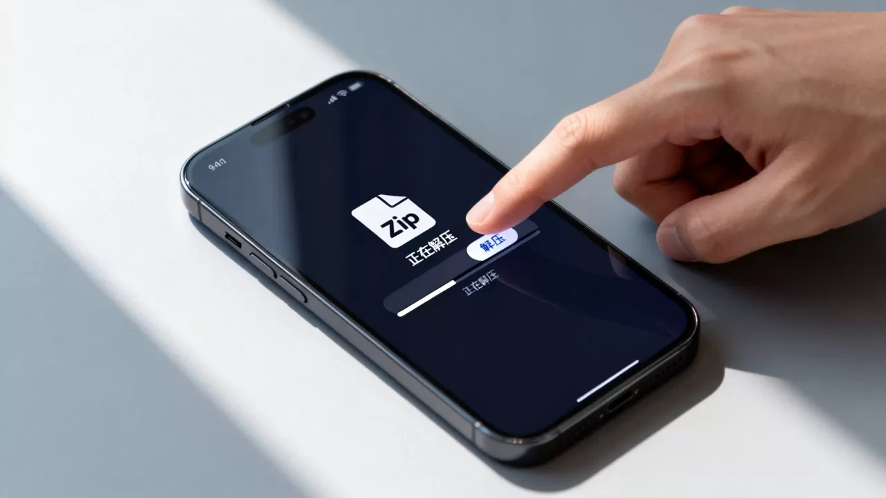 如何在iphone上打开zip文件，iphone怎么解压zip