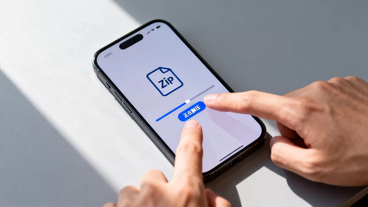 如何在iphone上打开zip文件，iphone怎么解压zip