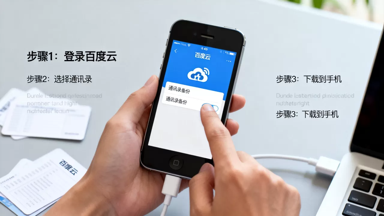百度云里备份的通讯录怎么下载到手机 iphone 4s，iphone 4s通讯录导入方法