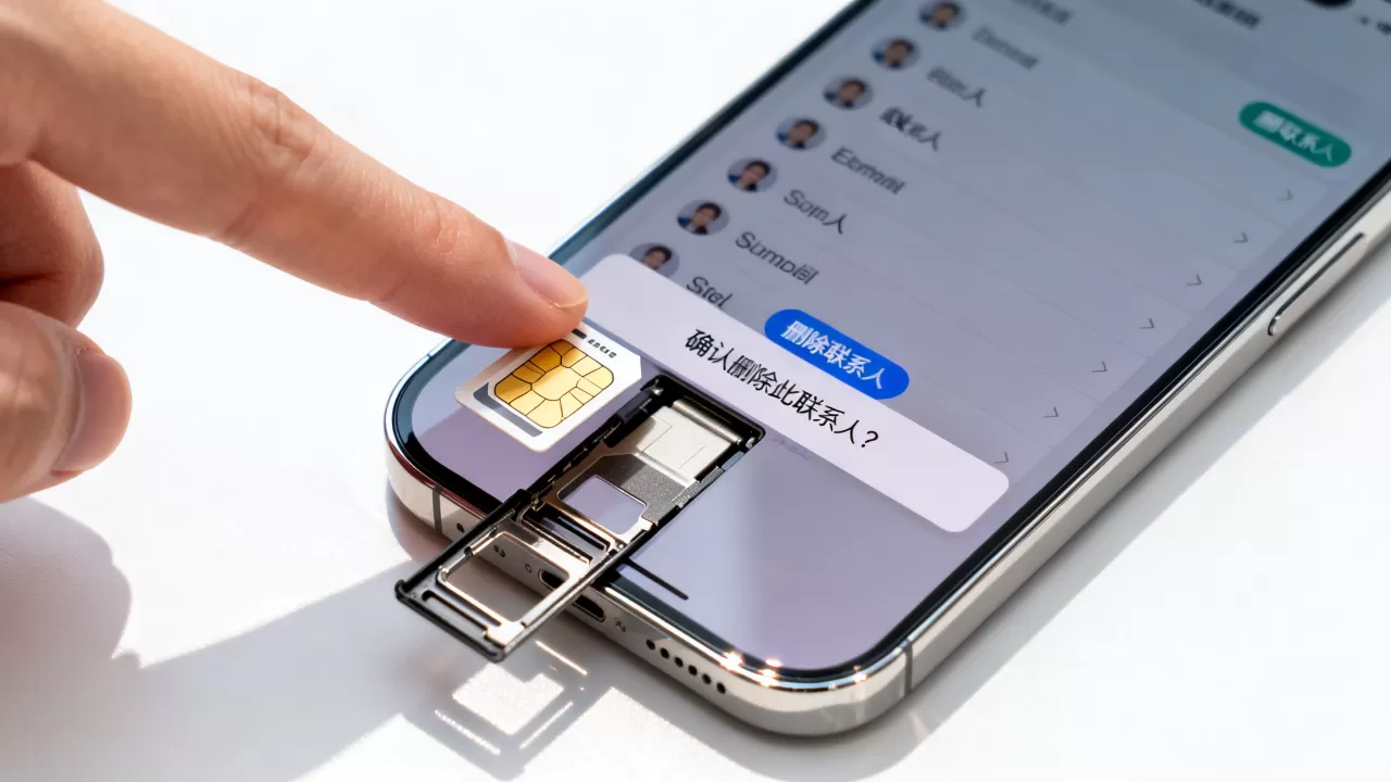 iphone同步sim卡联系人怎么删除联系人，iphone删除sim卡联系人