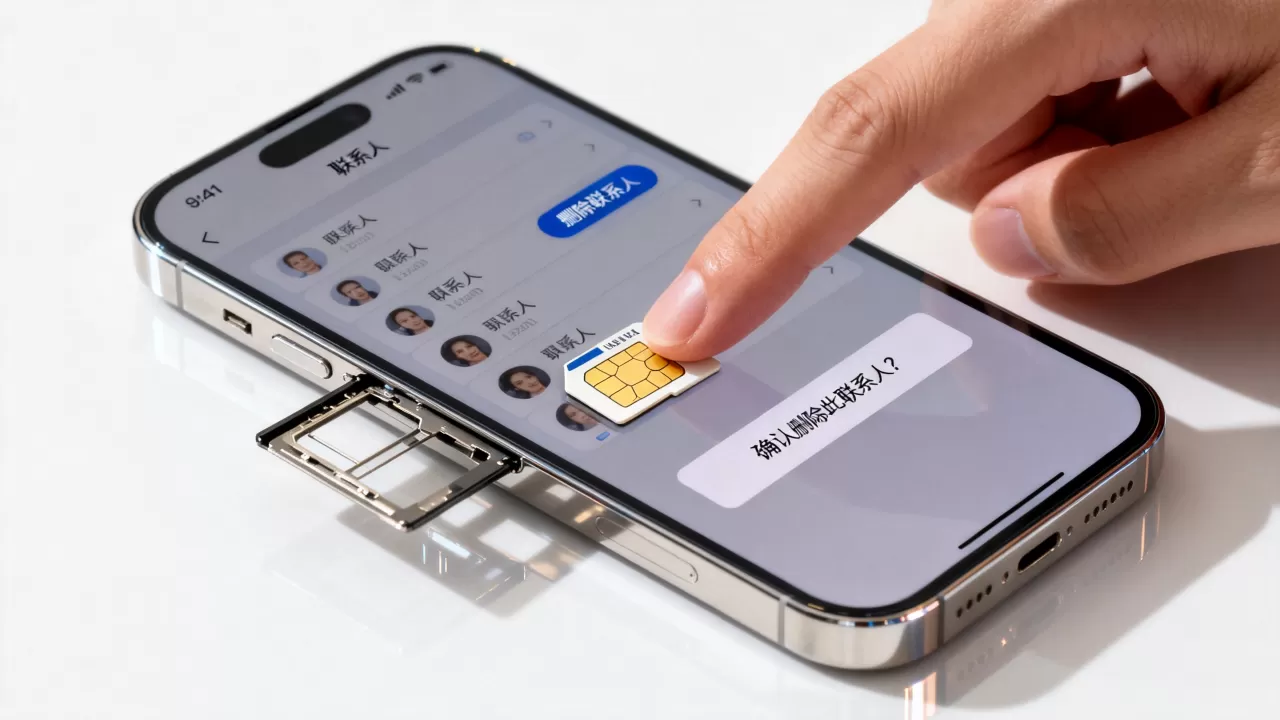 iphone同步sim卡联系人怎么删除联系人，iphone删除sim卡联系人