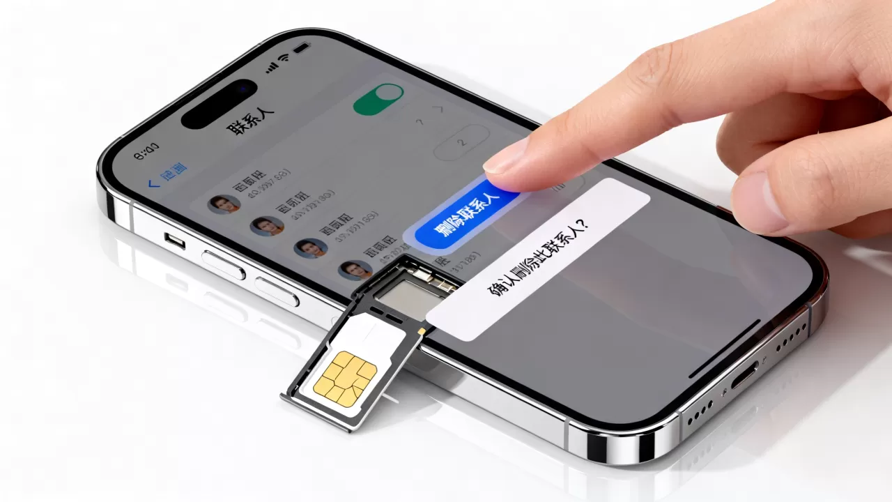 iphone同步sim卡联系人怎么删除联系人，iphone删除sim卡联系人