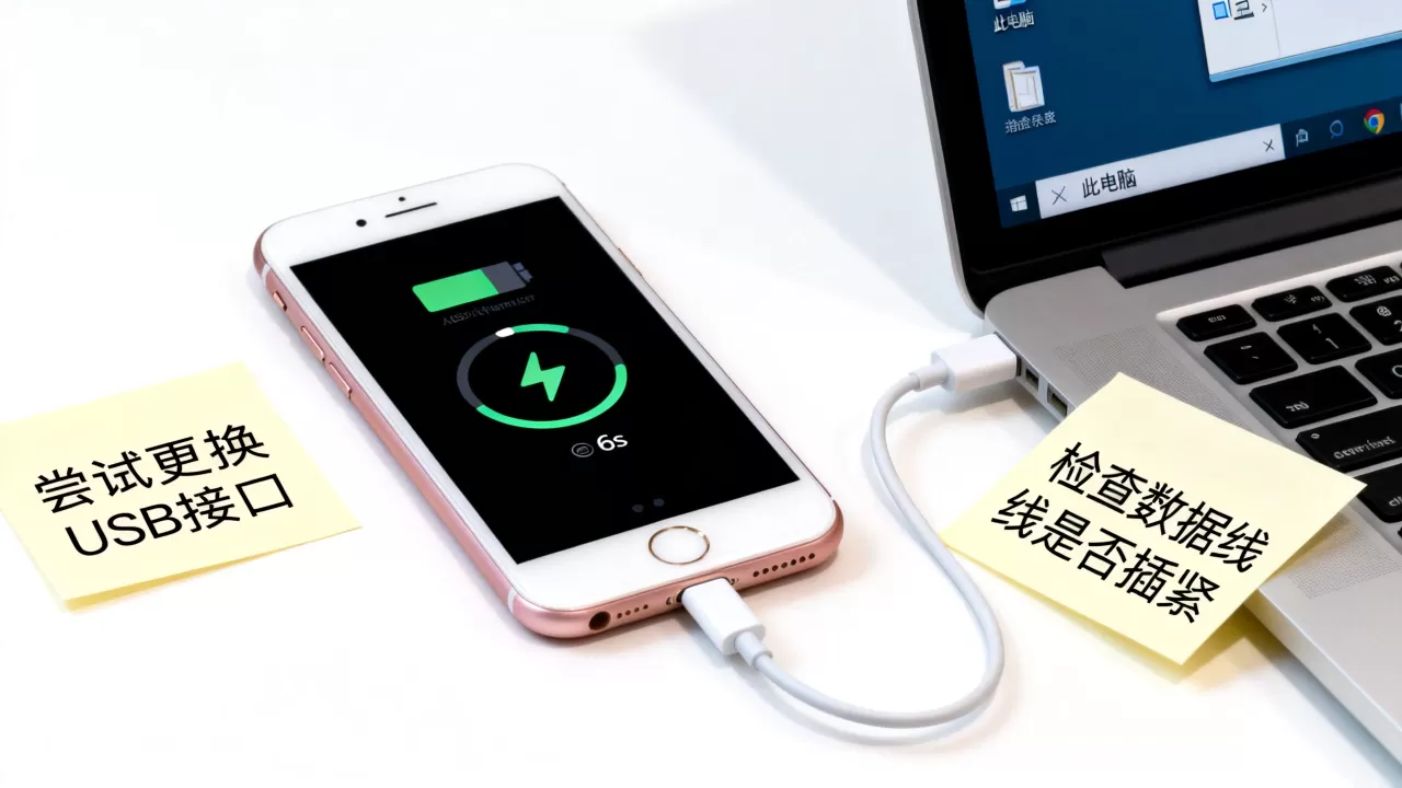 iphone6s怎么和电脑连接电脑连接不上去，iphone6s连接电脑没反应怎么办