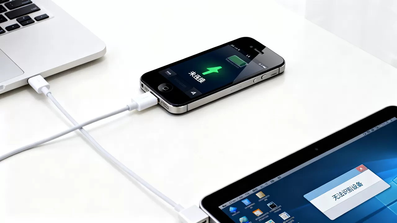 iphone4数据线插入电脑没显示文件夹,电脑识别不了手机怎么办 iphone4数据线插入电脑没显示文件夹,电脑识别不了手机怎么办