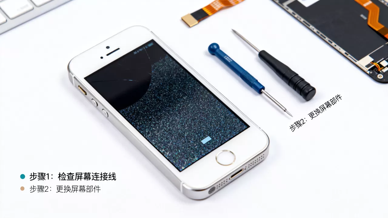 苹果5s花屏怎么办？苹果手机屏幕闪烁黑屏修复