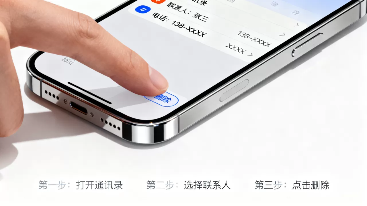 iphone手机同步通讯录怎么删除联系人，iphone通讯录删除方法