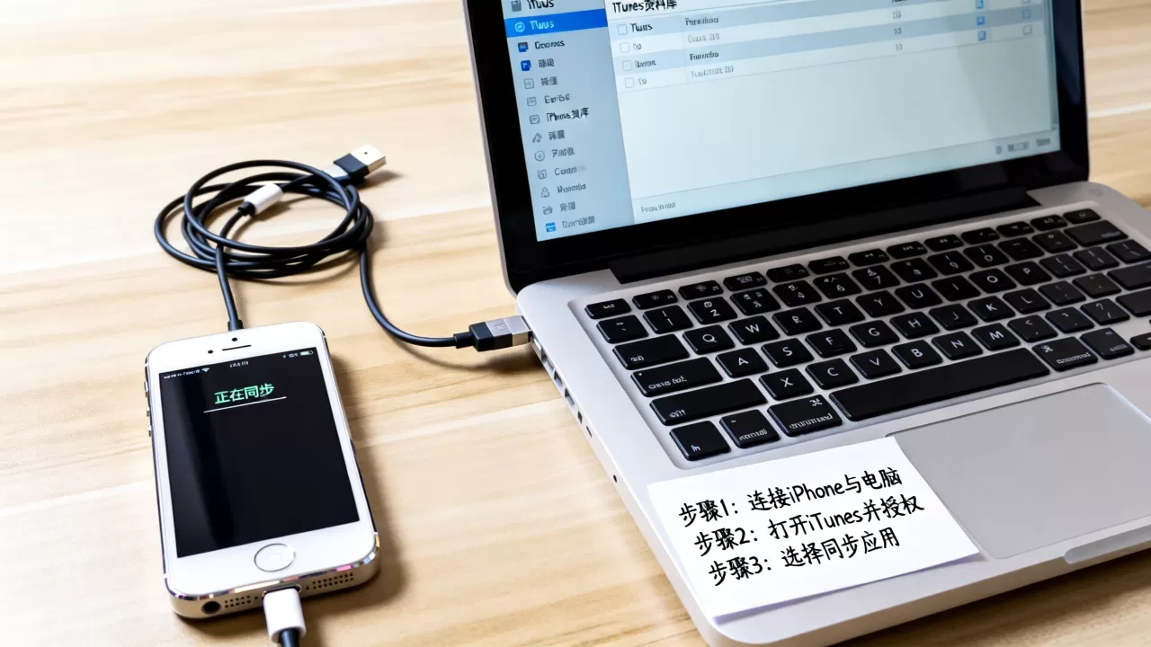 itunes下载的软件怎么同步到iphone5s，iphone5s同步软件方法