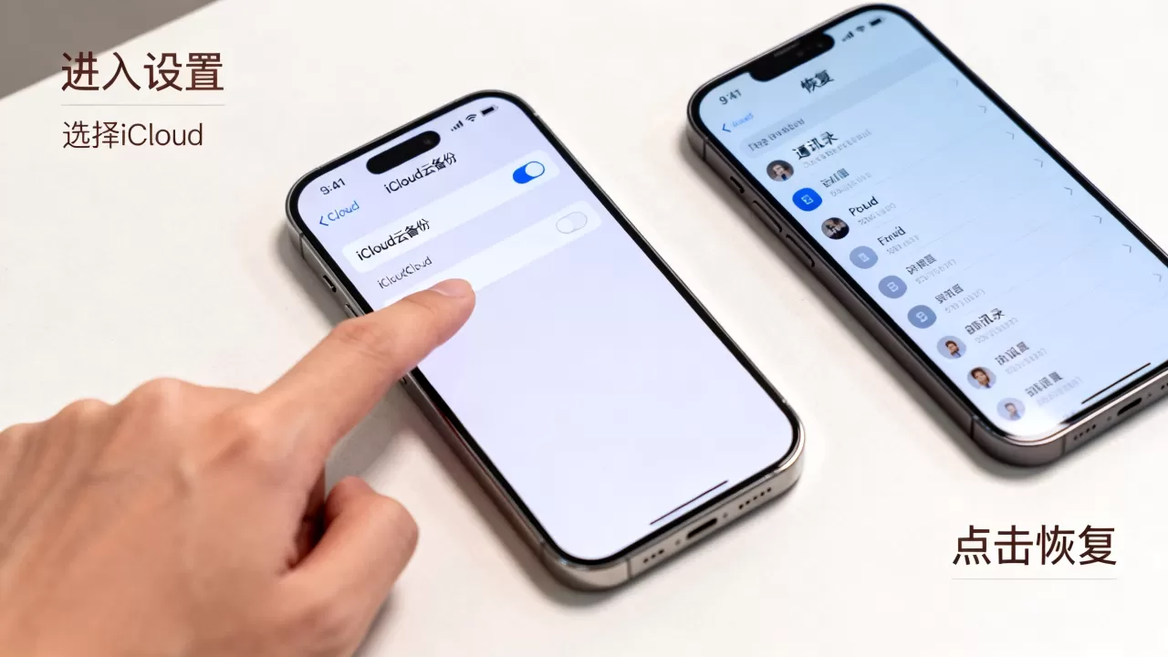 怎么把icloud通讯录恢复至iphone，iphone恢复通讯录方法