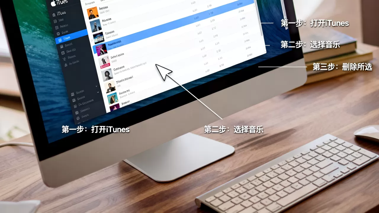 怎么删除itunes里的音乐 还没有连接iphone5s，itunes怎么删除本地音乐