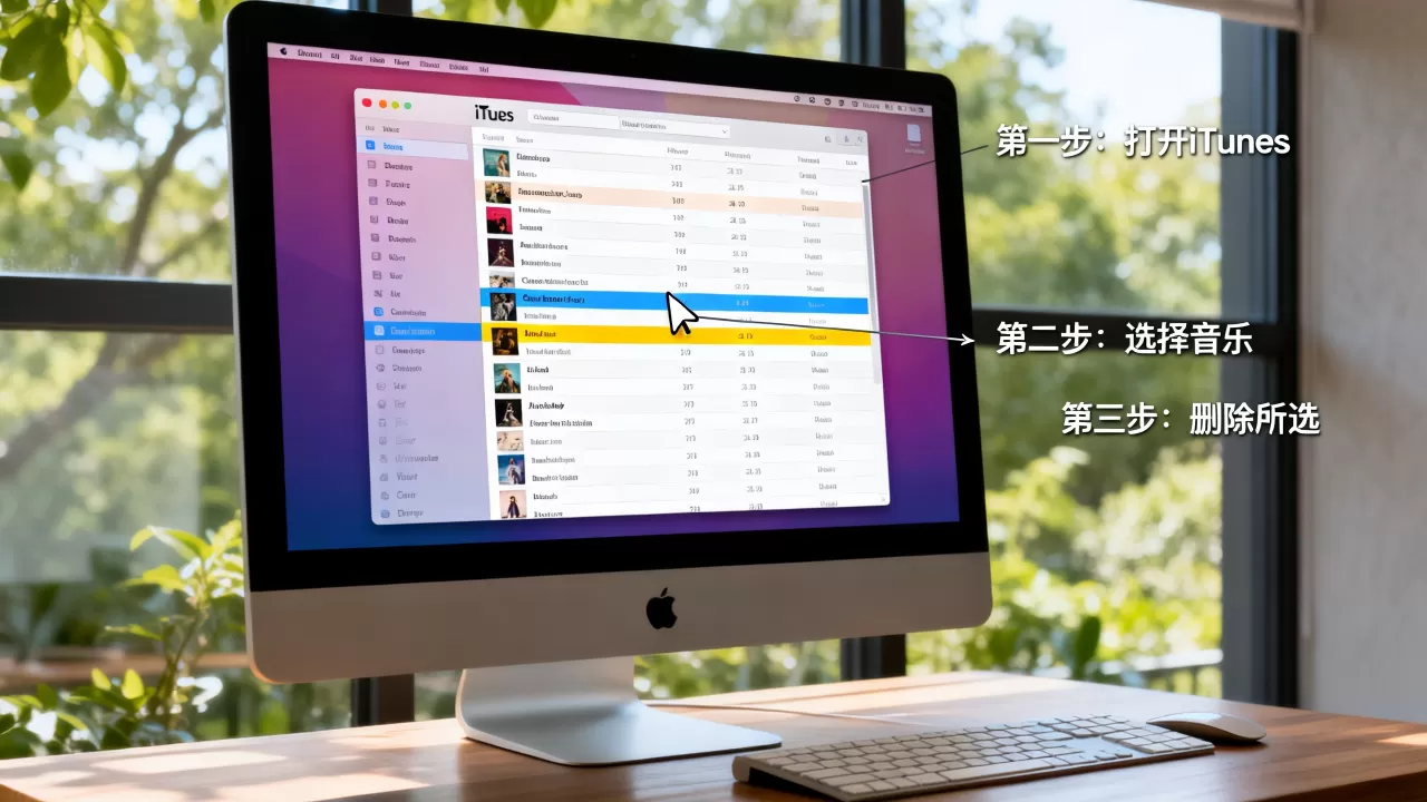 怎么删除itunes里的音乐 还没有连接iphone5s，itunes怎么删除本地音乐