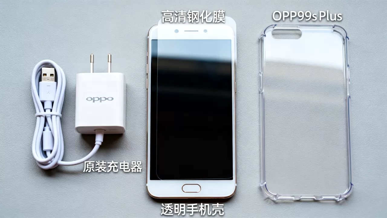 oppor9splus有什么配件，OPPO R9s Plus原装充电器、手机壳及钢化膜推荐