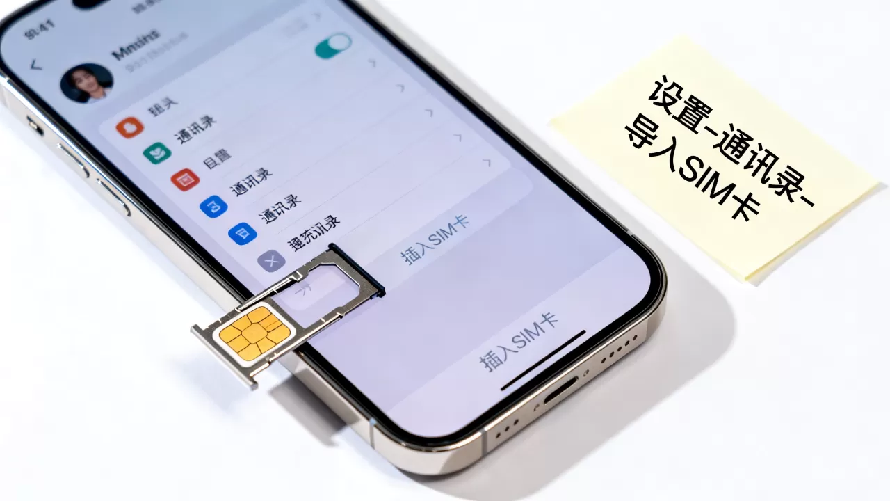 怎么把iphone联系人导入sim卡，iphone通讯录导入sim卡
