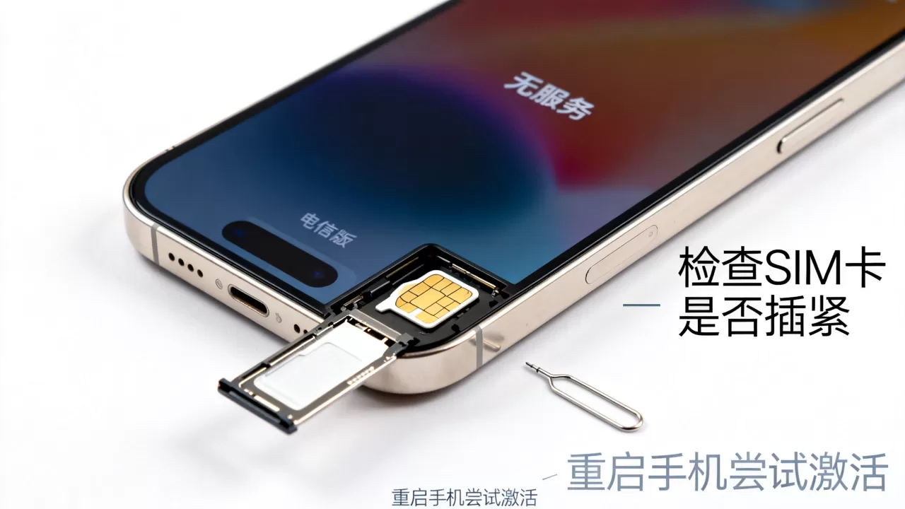 iphone电信版移动卡激活不了怎么办，iphone电信版插移动卡没信号