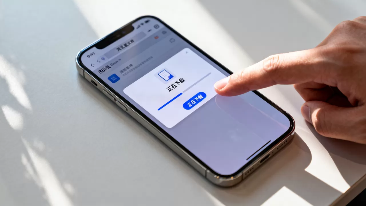 iphone的文件怎么浏览器下载到手机上，iphone浏览器下载文件方法
