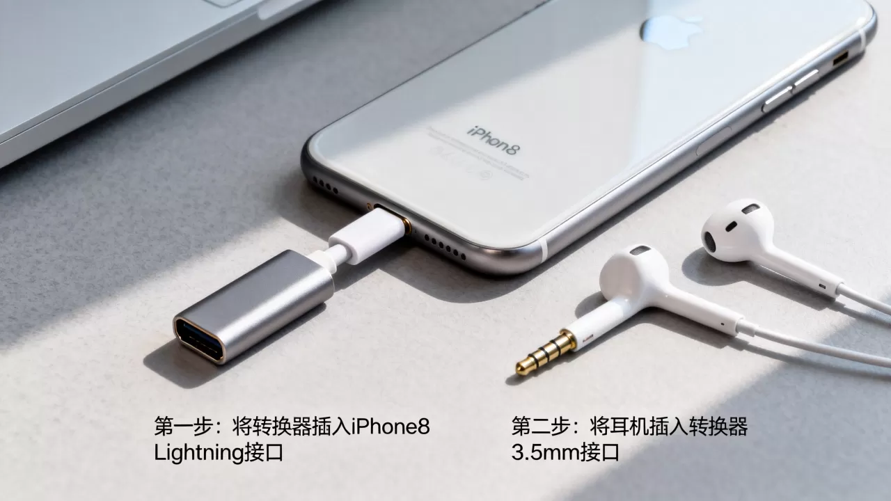 iPhone8转换器怎么用,苹果耳机转接头使用方法 iPhone8转换器怎么用,苹果耳机转接头使用方法