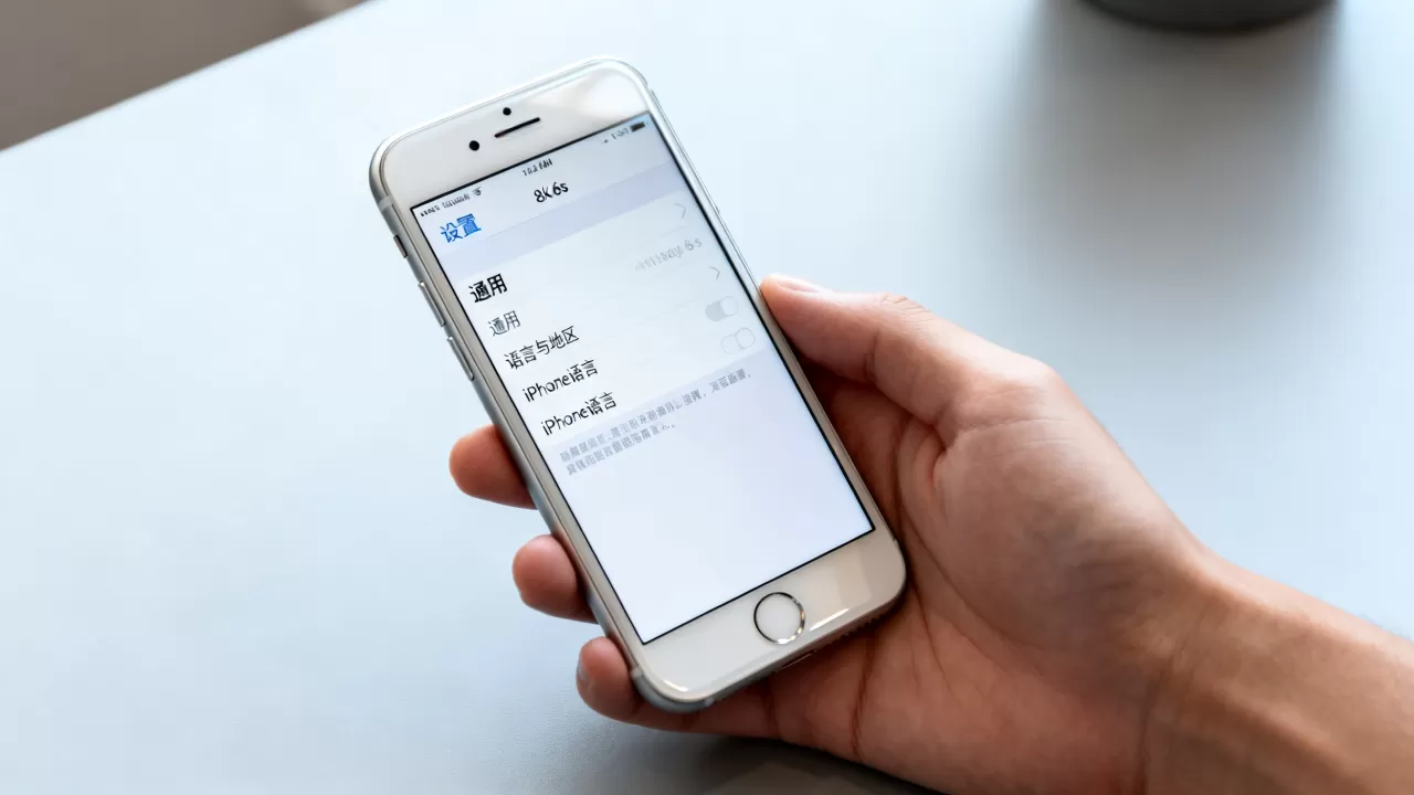 iPhone6s语言设置在哪里，苹果6s怎么改语言
