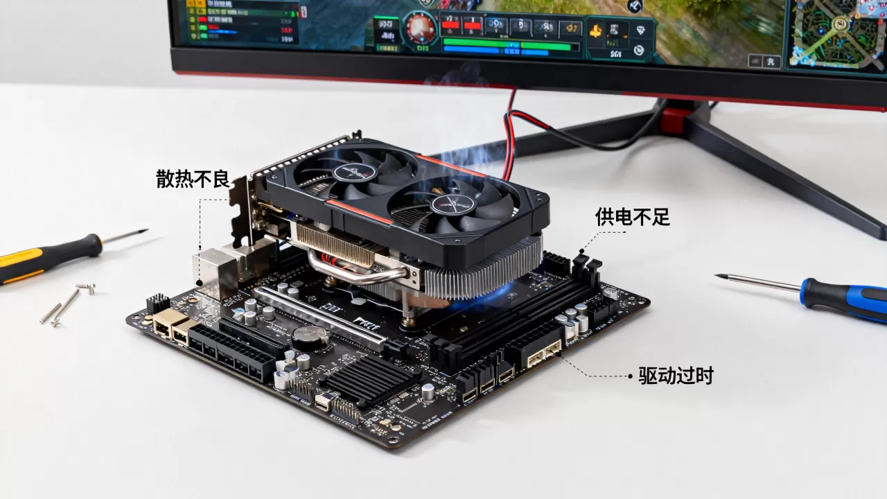 显卡突然打游戏掉帧卡住怎么办，显卡掉帧卡顿原因