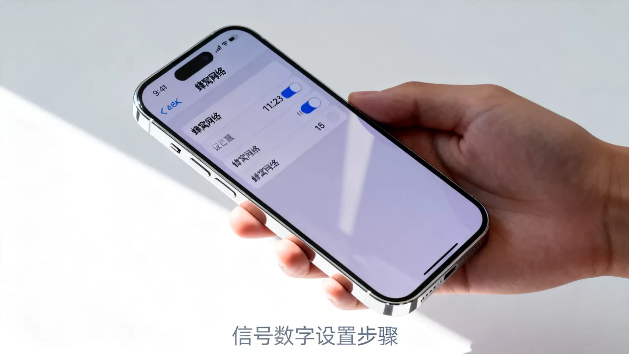 iphone手机信号显示数字怎么设置，iphone信号显示数字