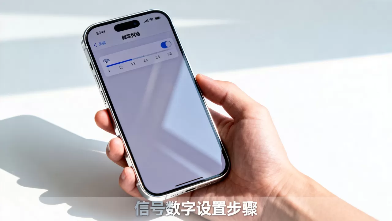 iphone手机信号显示数字怎么设置，iphone信号显示数字