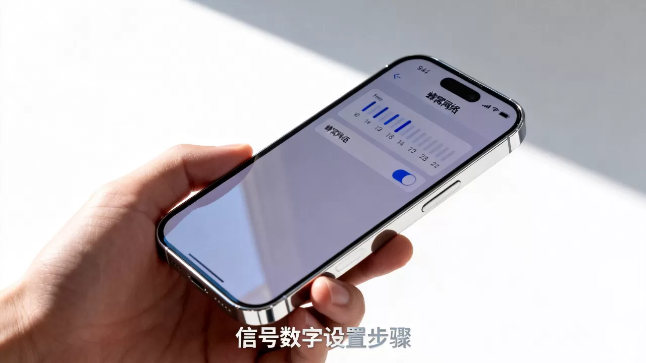 iphone手机信号显示数字怎么设置，iphone信号显示数字