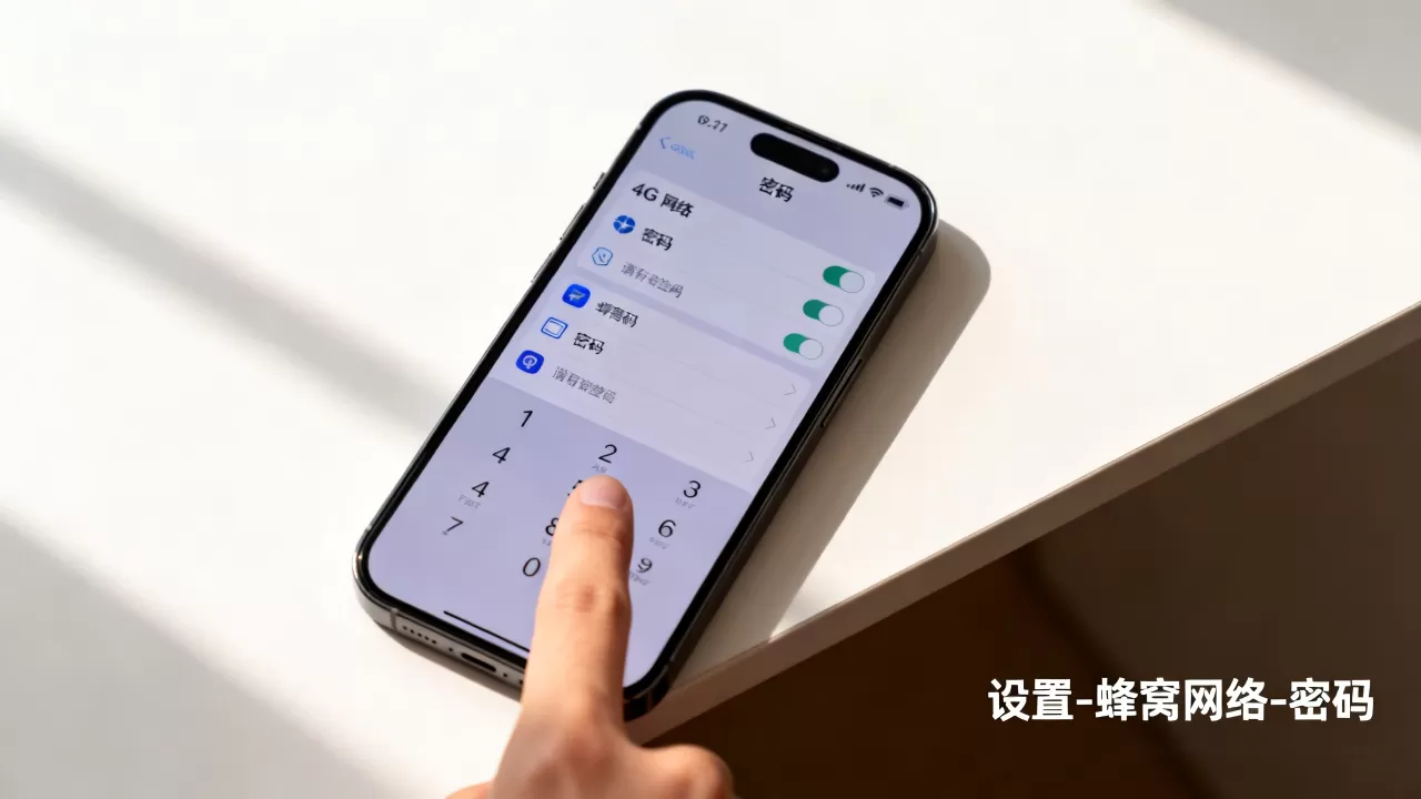 iPhone4G网络设置密码怎么打开，iPhone4G网络设置密码