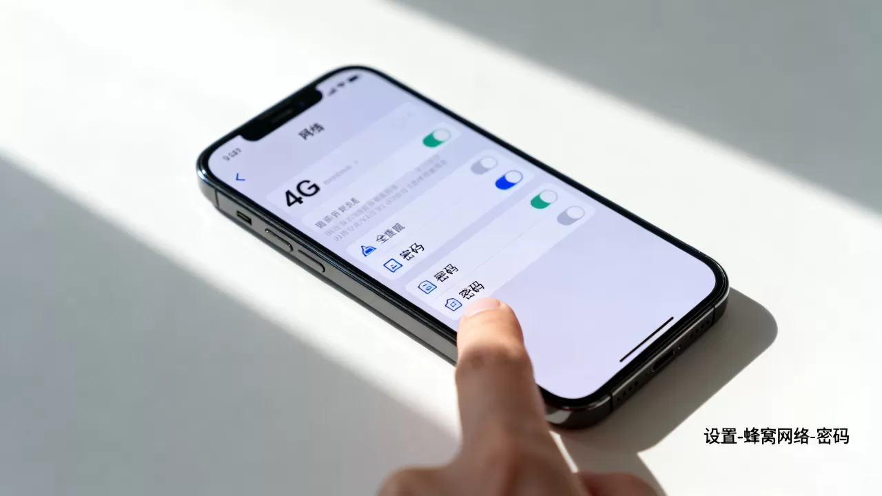 iPhone4G网络设置密码怎么打开，iPhone4G网络设置密码