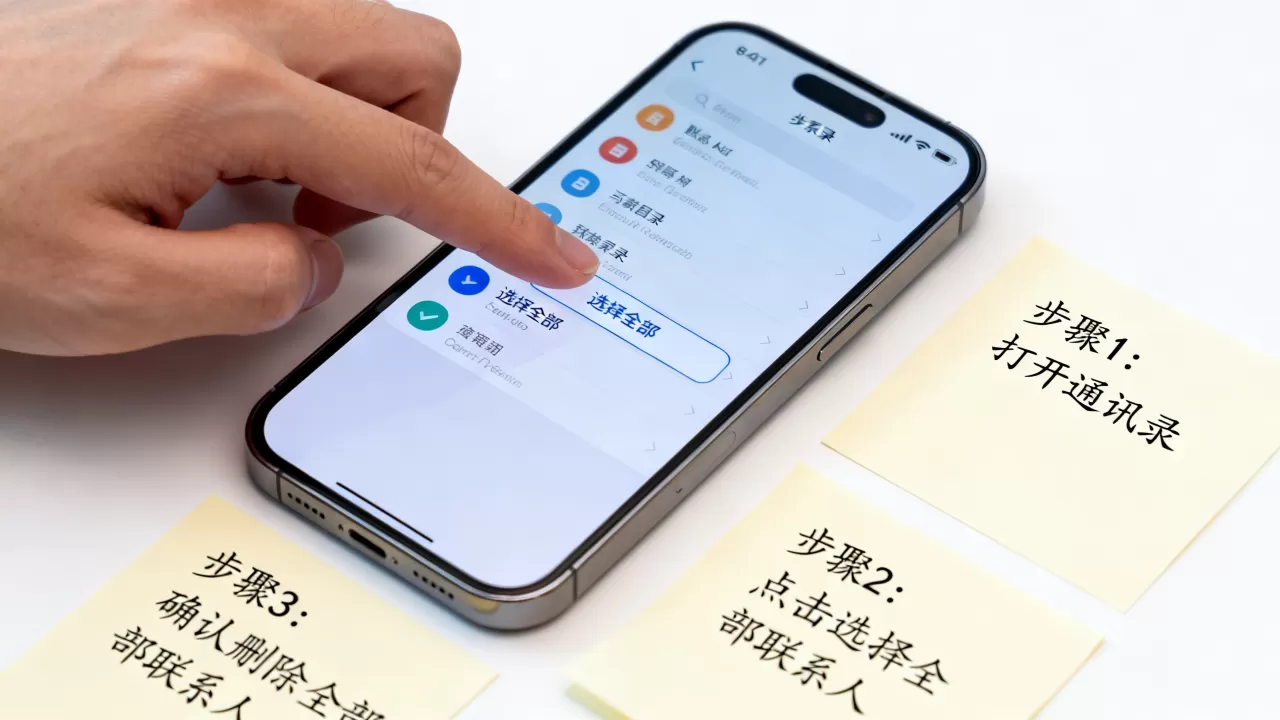 怎么把iphone通讯录清空，iPhone手机怎么删除全部联系人