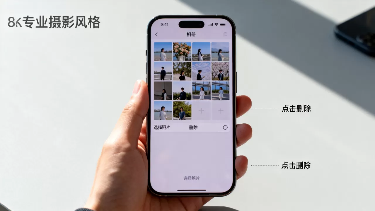 iphone中导入的相册怎么删除照片,苹果手机删除导入照片 iphone中导入的相册怎么删除照片,苹果手机删除导入照片