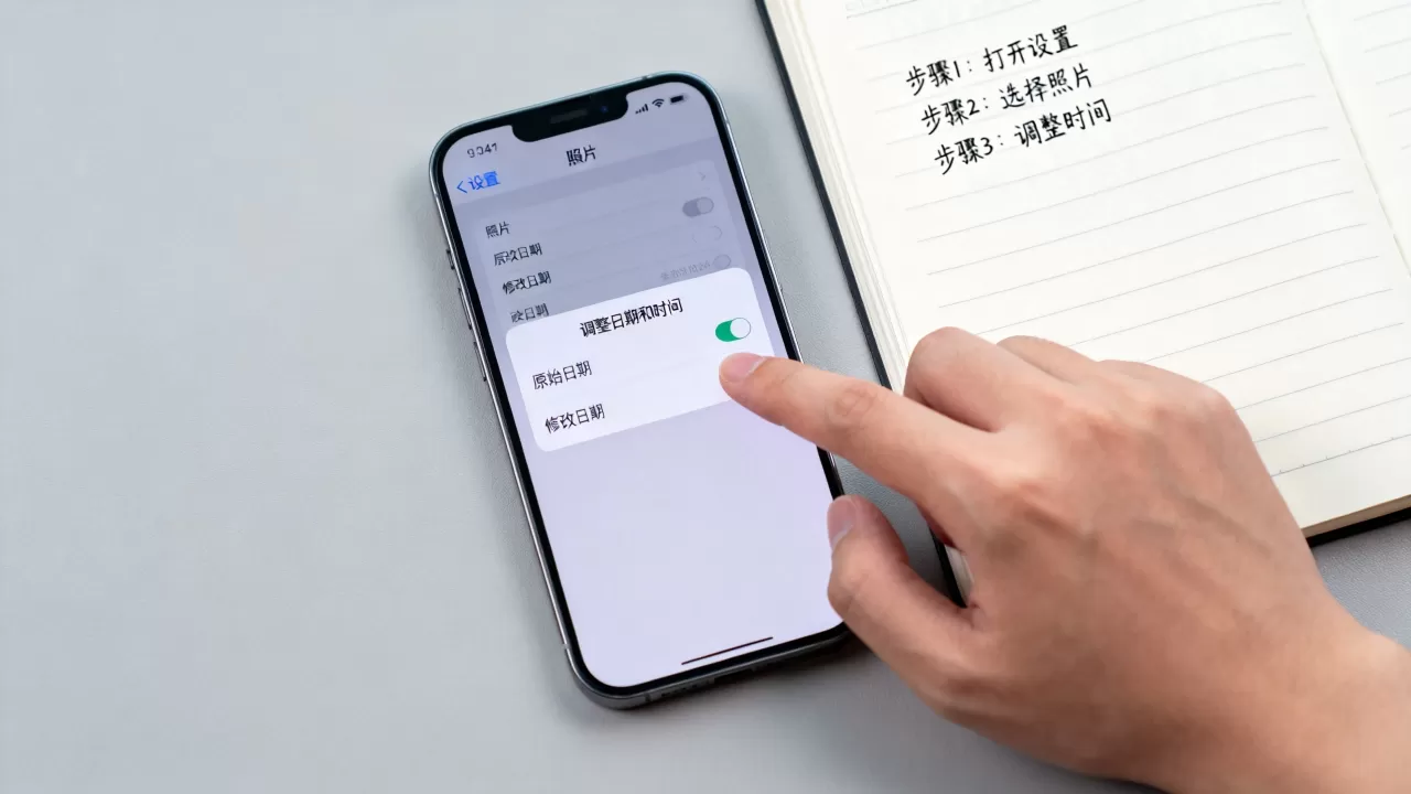 iPhone照片时间不显示怎么办，苹果手机照片时间怎么设置