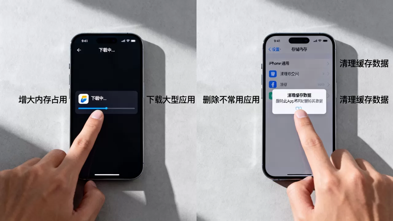 iphone怎么增大内存占用，iphone怎么清理内存