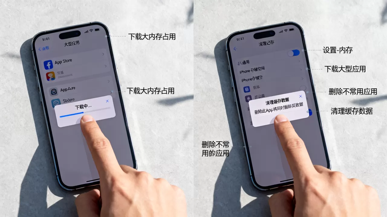 iphone怎么增大内存占用，iphone怎么清理内存