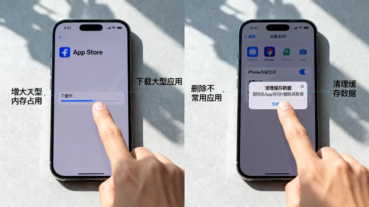 iphone怎么增大内存占用，iphone怎么清理内存