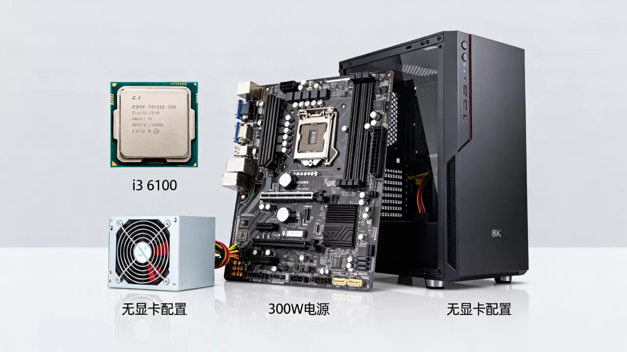 i36100不带显卡配电源多大够用，i36100不带显卡配电源