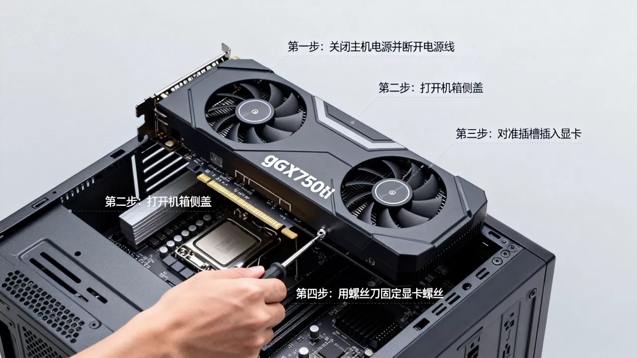 gtx750ti显卡怎么装，gtx750ti显卡安装教程